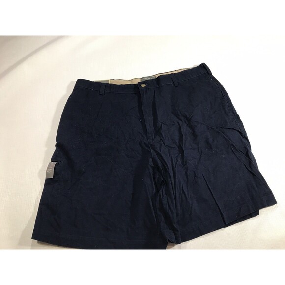 Saddlebred Men's NWT Harbor Navy Flat Front Casual Classic Shorts size 38w - Picture 1 of 8